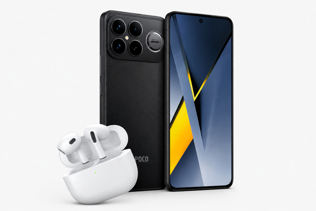 POCO F8 ULTRA + audifonos inalámbricos TWS